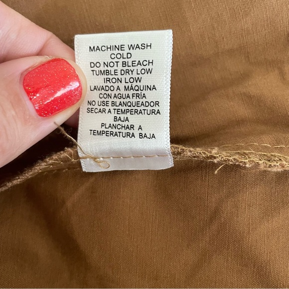 Layered Tan Utility Jacket with Gray Hoodie - Picture 7 of 9